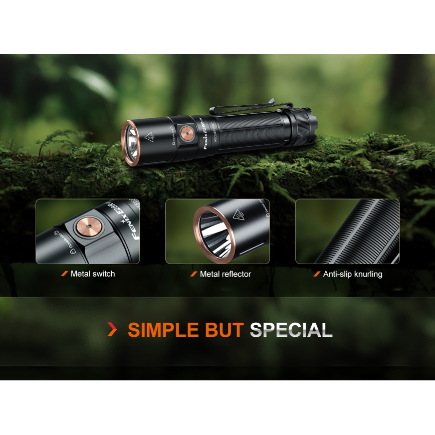 Fenix E28RV20 - LED Zatemnitvena polnilna svetilka LED/USB/2xCR123A IP68 1700 sijajni 260 h 3400 mAh
