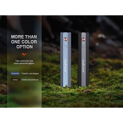 Fenix ECPBLUE - LED Polnilna baterijska svetilka s power bankom USB IP68 1600 sijajni 504 h 5000 mAh modra