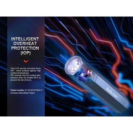 Fenix ECPBLUE - LED Polnilna baterijska svetilka s power bankom USB IP68 1600 sijajni 504 h 5000 mAh modra