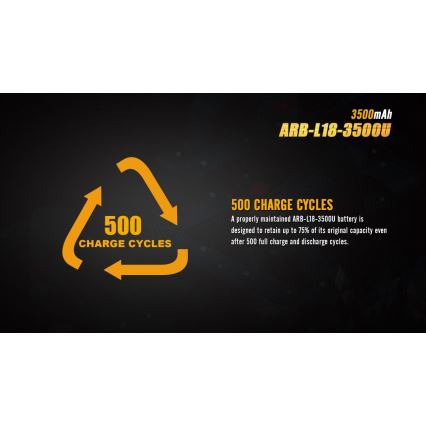 Fenix FE18650LI35USB - 1 kos USB-polnilna baterija/3,6V 3500 mAh