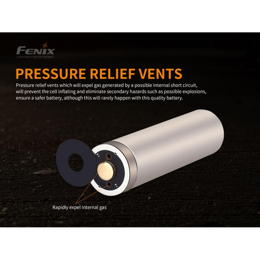 Fenix FE21700USB - 1 kos, polnilna USB baterija, 3,6 V, 5000 mAh