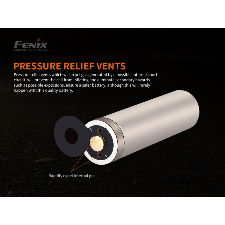 Fenix FE21700V20 - 1 kos Polnilna baterija 21700/3,6V 5000 mAh