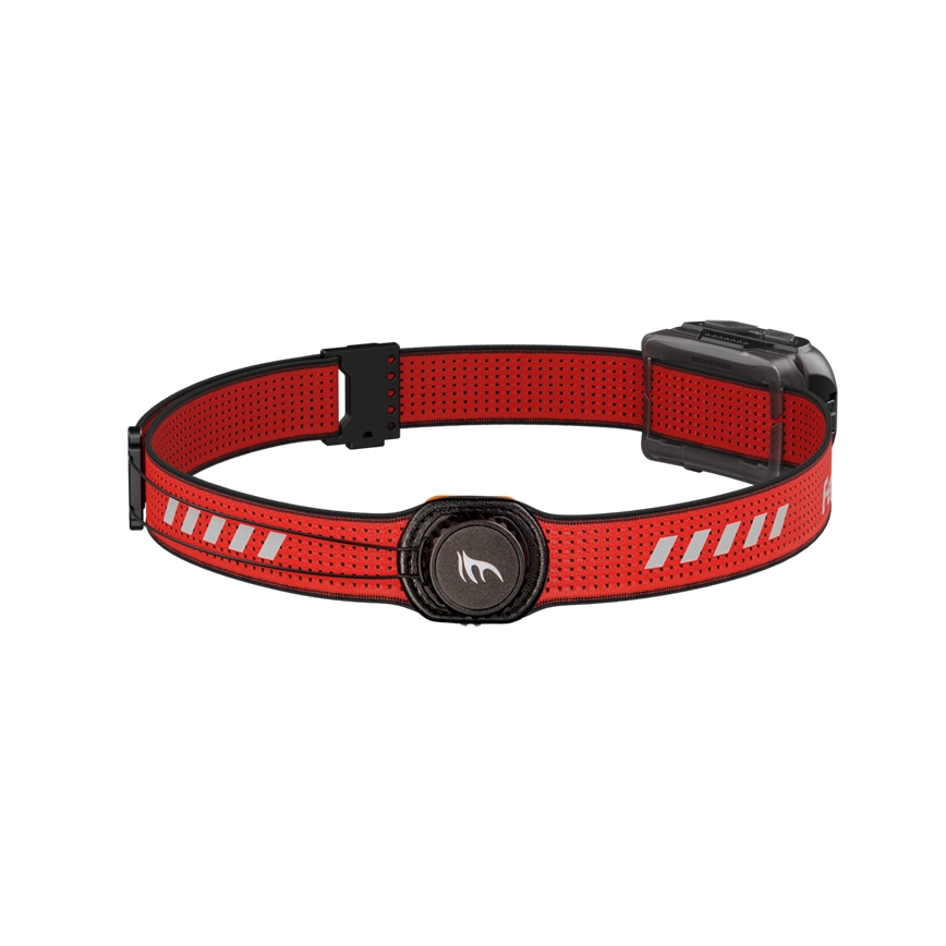 Fenix HL18RTV20BLC - LED Zatemnitvena polnilna naglavna svetilka LED/USB/3xAAA IP66 800 lm 160 h 1900 mAh črna/oranžna