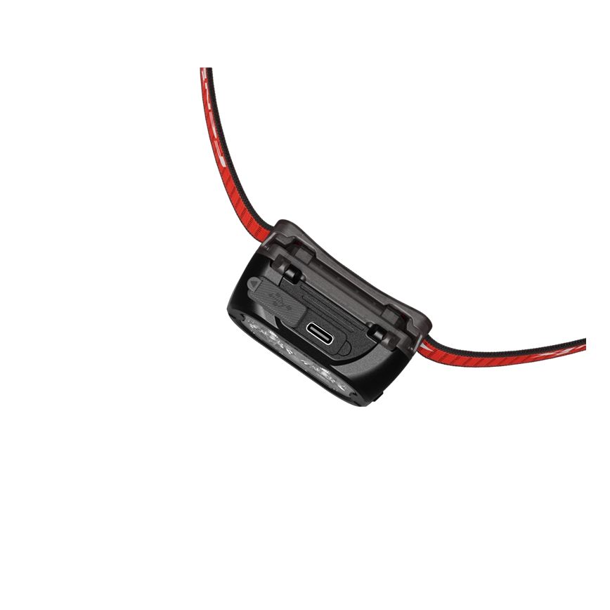 Fenix HL18RTV20BLC - LED Zatemnitvena polnilna naglavna svetilka LED/USB/3xAAA IP66 800 lm 160 h 1900 mAh črna/oranžna
