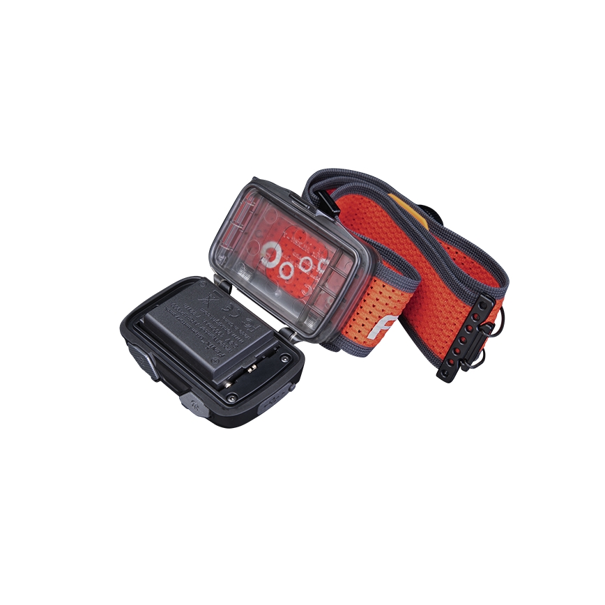 Fenix HL32RTBLCK - LED Polnilna naglavna svetilka LED/USB/3xAAA IP66 800 sijajni 300 h 1900 mAh črna/oranžna