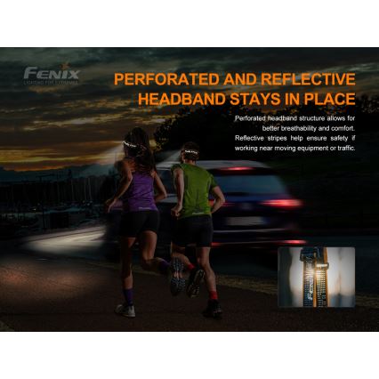 Fenix HM50RV20 - LED Polnilna naglavna svetilka 3xLED/USB/1xCR123A IP68 700 sijajni 120 h 700 mAh