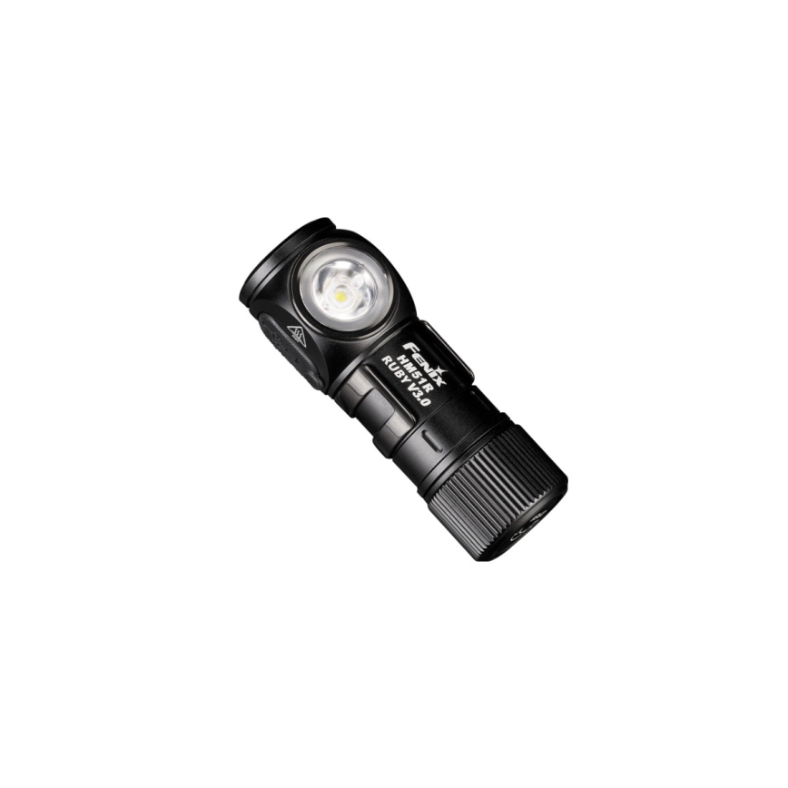 Fenix HM51RV3ABL - LED polnilna čelna svetilka z nastavljivo svetlostjo LED/USB/1xCR123A 950 mAh IP68 860 lm 125 h črna