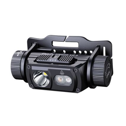 Fenix HM60RV20 - LED Zatemnjevalna polnilna naglavna svetilka LED/USB 4000 mAh IP68 1600 lm 292 h oranžna