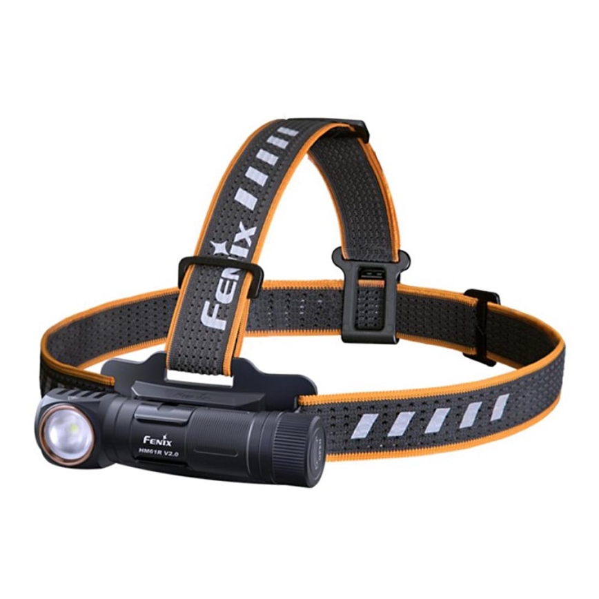 Fenix HM61RV20 - LED Polnilna naglavna svetilka LED/USB/2xCR123A IP68 1600 lm 300 h 3400 mAh