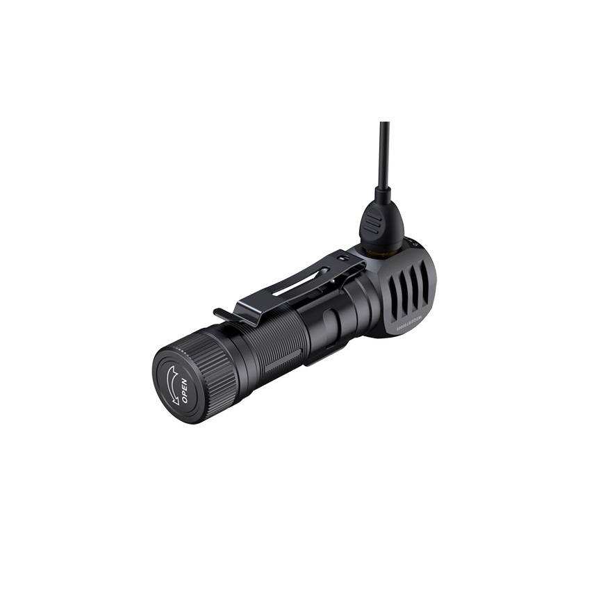 Fenix HM61RV20 - LED Polnilna naglavna svetilka LED/USB/2xCR123A IP68 1600 lm 300 h 3400 mAh