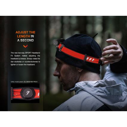 Fenix HM62TMGM - LED Zatemnitvena polnilna naglavna svetilka LED/USB IP68 1200 sijajni 280 h 3400 mAh