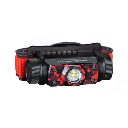 Fenix HM62TMGM - LED Zatemnitvena polnilna naglavna svetilka LED/USB IP68 1200 sijajni 280 h 3400 mAh
