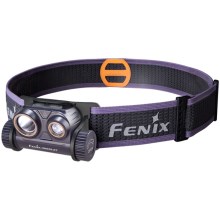 Fenix HM65RDTPRP - LED Polnilna naglavna svetilka LED/USB IP68 1500 lm 300 h vijolična/črna