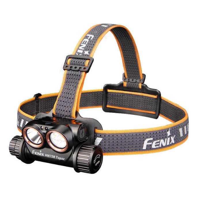 Fenix HM75RTOPAZ - LED Zatemnitvena polnilna naglavna svetilka LED/USB IP68 1600 sijajni 210 h 4000 mAh