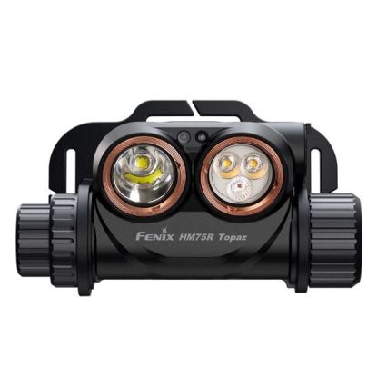 Fenix HM75RTOPAZ - LED Zatemnitvena polnilna naglavna svetilka LED/USB IP68 1600 sijajni 210 h 4000 mAh