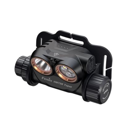 Fenix HM75RTOPAZ - LED Zatemnitvena polnilna naglavna svetilka LED/USB IP68 1600 sijajni 210 h 4000 mAh
