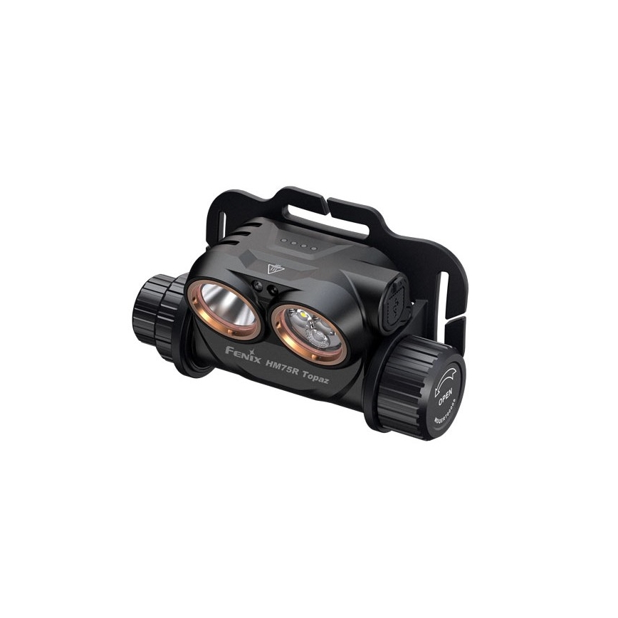 Fenix HM75RTOPAZ - LED Zatemnitvena polnilna naglavna svetilka LED/USB IP68 1600 sijajni 210 h 4000 mAh