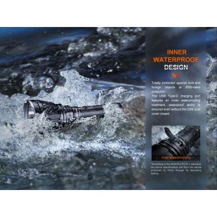 Fenix HT18R - LED Zatemnitvena polnilna svetilka LED/1x21700 IP68 2800 lm 42 h 5000 mAh