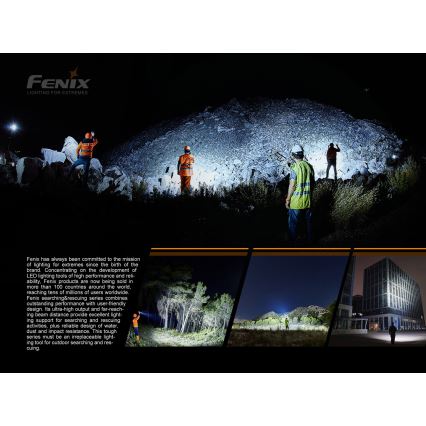 Fenix LR50R - LED Polnilna svetilka 4xLED/USB IP68 12000 lm 58 ur