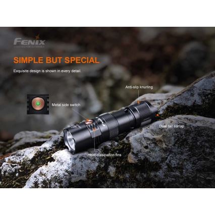 Fenix PD25R - LED Polnilna baterijska svetilka LED/USB/1xCR123A IP68 800 lm 70 h 700 mAh