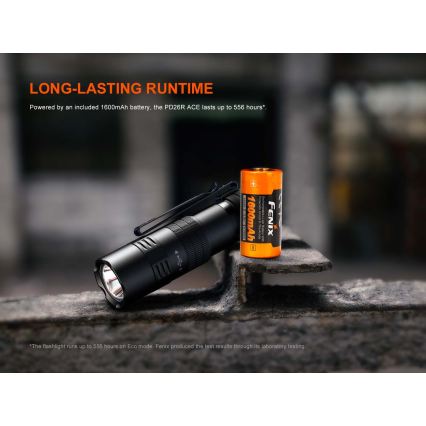 Fenix PD26RACE - zatemnljiva polnilna LED-svetilka LED/USB 1600 mAh IP68 1300 lm 556 h črna