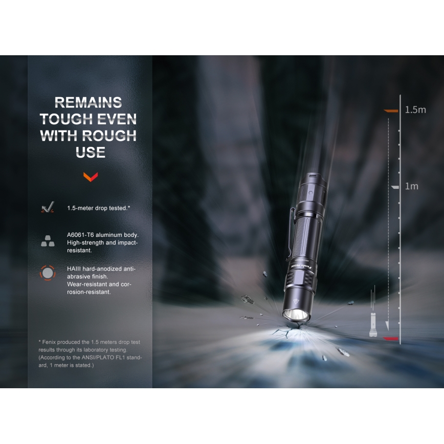 Fenix PD35R - LED Polnilna baterijska svetilka LED/USB/2xCR123A IP68 1700 lm 100 h 3400 mAh