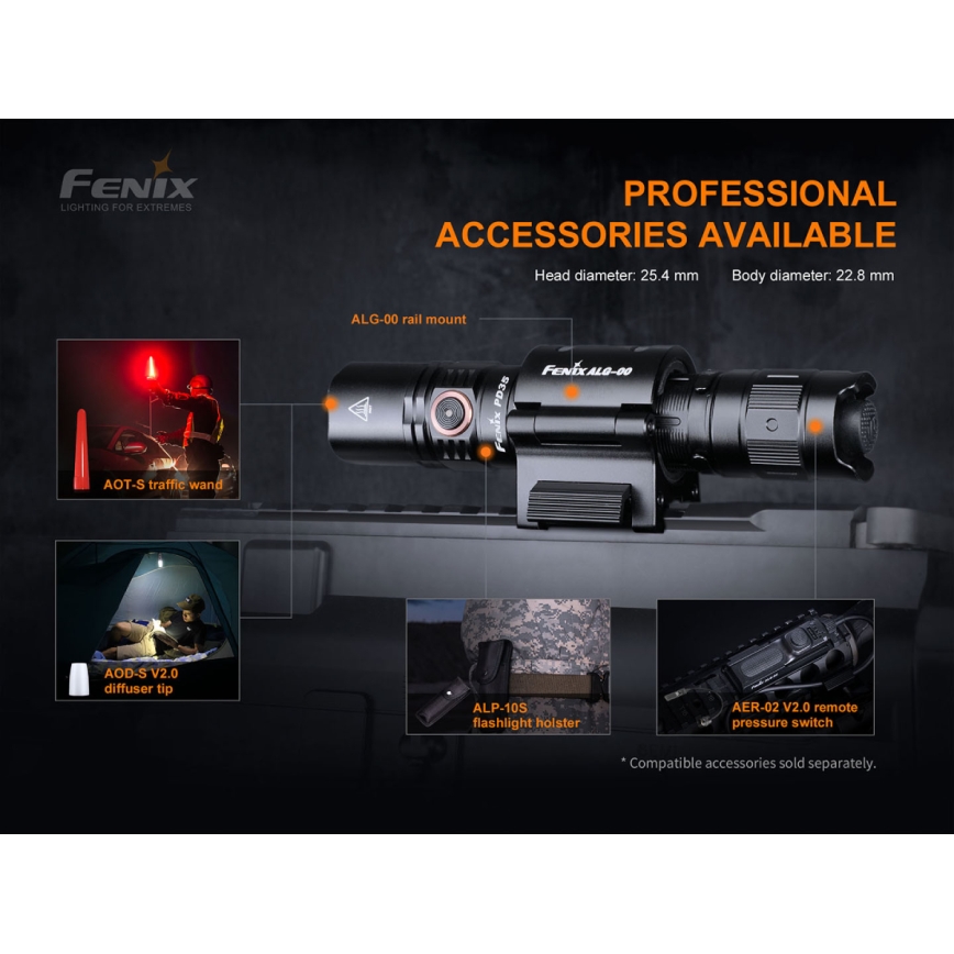 Fenix PD35V30 - LED Polnilna baterijska svetilka LED/USB/2xCR123A IP68 1700 sijajni 230 h 2600 mAh