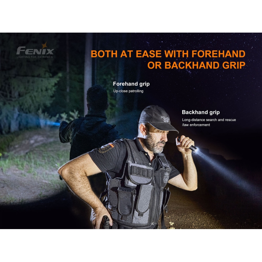 Fenix PD35V30 - LED Polnilna baterijska svetilka LED/USB/2xCR123A IP68 1700 sijajni 230 h 2600 mAh