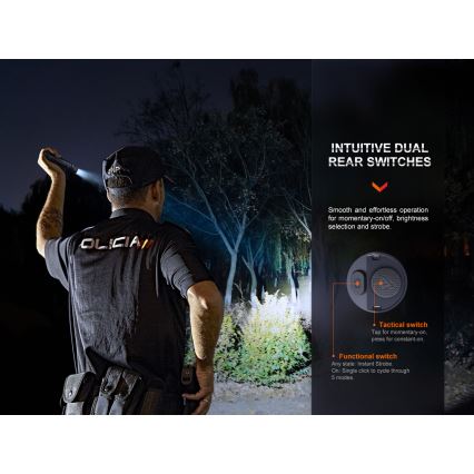 Fenix PD36RPRO - LED Taktična polnilna svetilka LED/USB IP68 2800 lm 42 h 5000 mAh