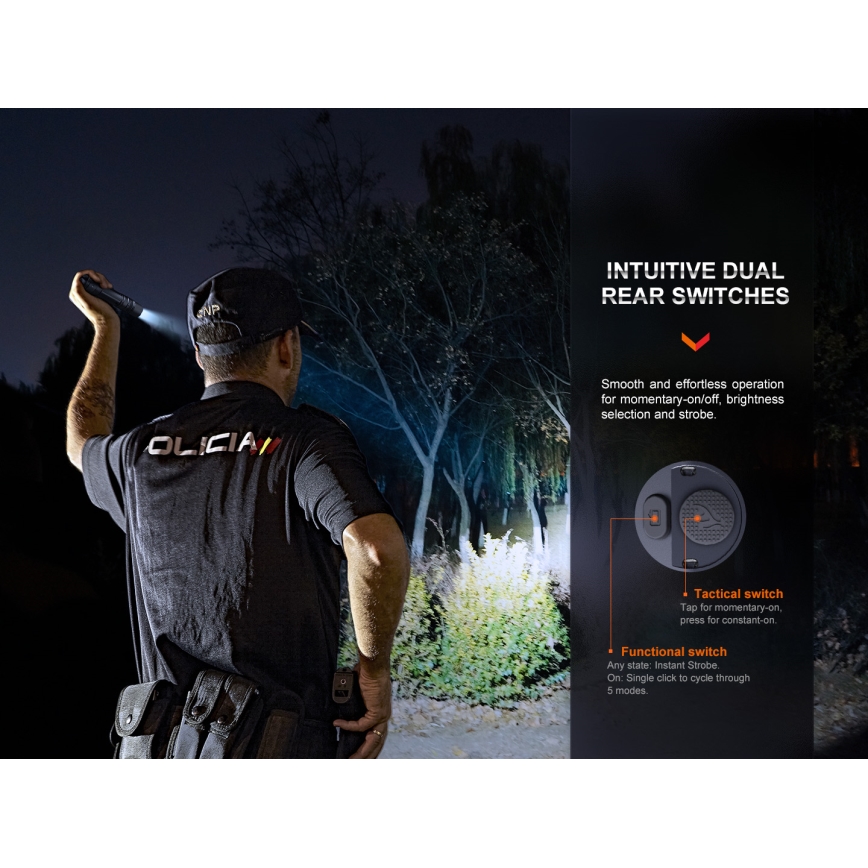 Fenix PD36RPRO - LED Taktična polnilna svetilka LED/USB IP68 2800 lm 42 h 5000 mAh