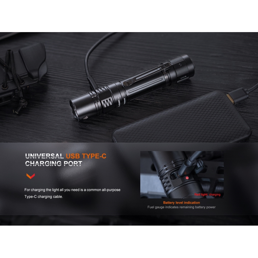 Fenix PD36RPRO - LED Taktična polnilna svetilka LED/USB IP68 2800 lm 42 h 5000 mAh
