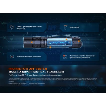 Fenix PD36RPRO - LED Taktična polnilna svetilka LED/USB IP68 2800 lm 42 h 5000 mAh