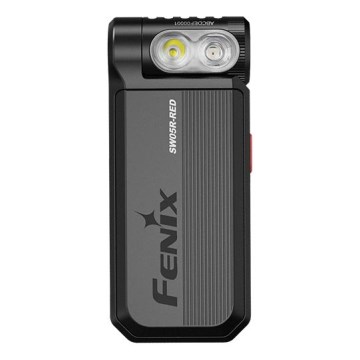 Fenix SW05RREDBLC - LED Zatemnitvena polnilna svetilka LED/USB IPX6 150 lm 49 h črna
