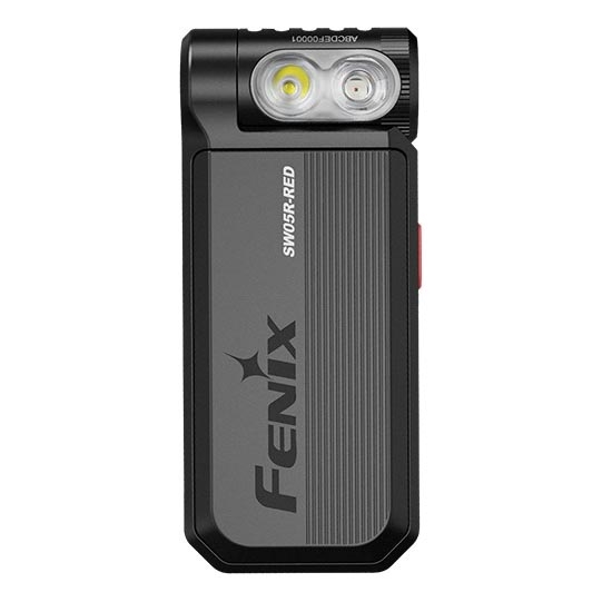 Fenix SW05RREDBLC - LED Zatemnitvena polnilna svetilka LED/USB IPX6 150 lm 49 h črna