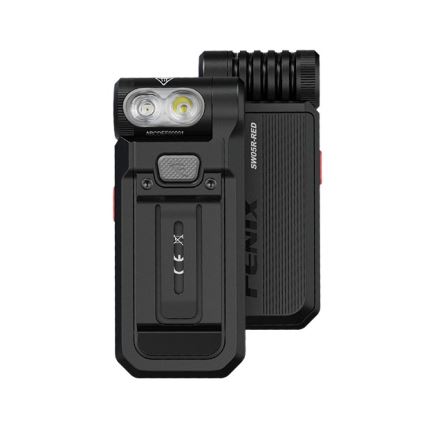 Fenix SW05RREDBLC - LED Zatemnitvena polnilna svetilka LED/USB IPX6 150 lm 49 h črna