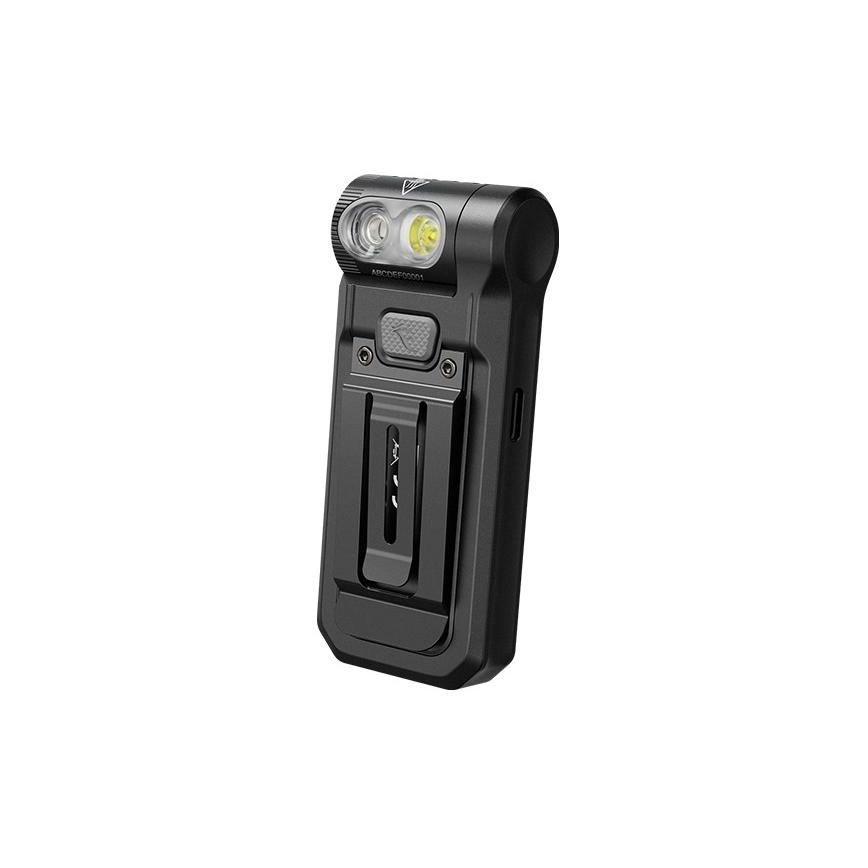 Fenix SW05RREDBLC - LED Zatemnitvena polnilna svetilka LED/USB IPX6 150 lm 49 h črna
