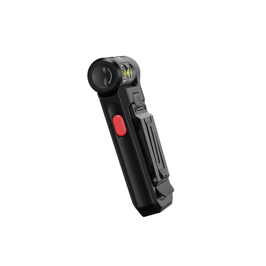 Fenix SW05RREDBLC - LED Zatemnitvena polnilna svetilka LED/USB IPX6 150 lm 49 h črna