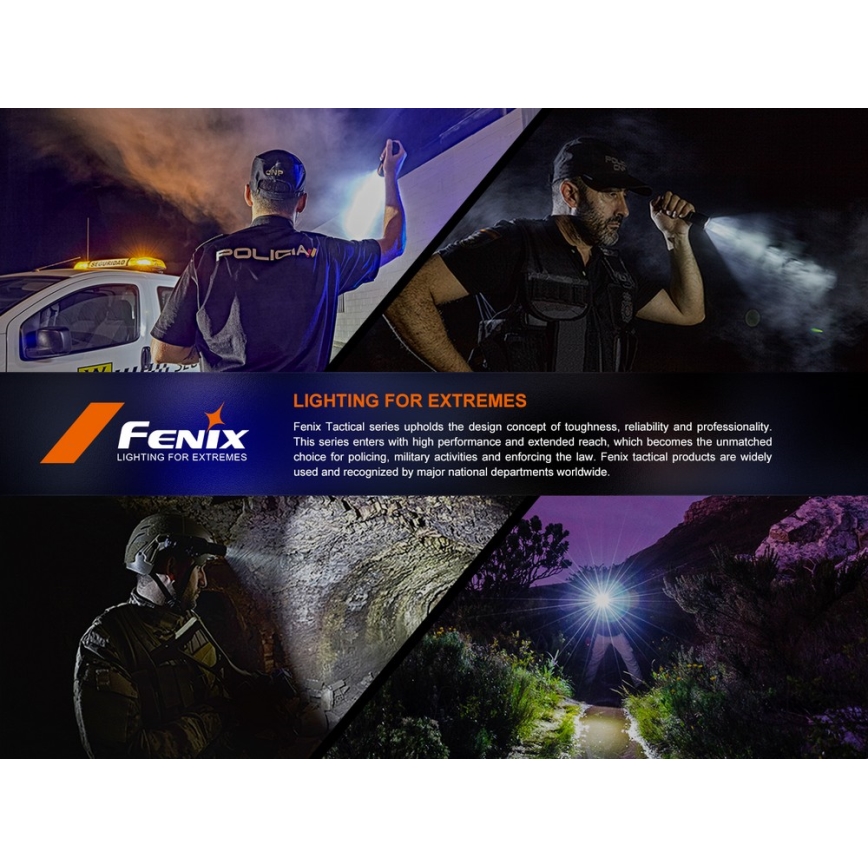 Fenix SW05RUVBLC - LED Zatemnitvena polnilna svetilka LED/USB IPX6 150 lm 49 h 700 mAh črna