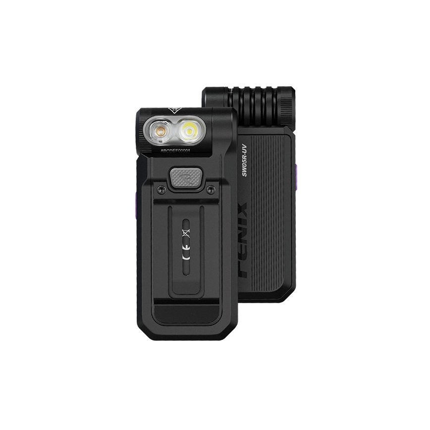 Fenix SW05RUVBLC - LED Zatemnitvena polnilna svetilka LED/USB IPX6 150 lm 49 h 700 mAh črna