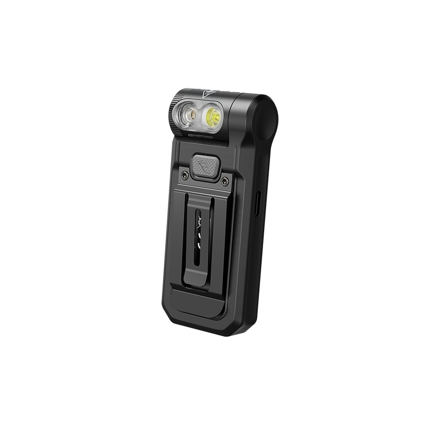 Fenix SW05RUVBLC - LED Zatemnitvena polnilna svetilka LED/USB IPX6 150 lm 49 h 700 mAh črna