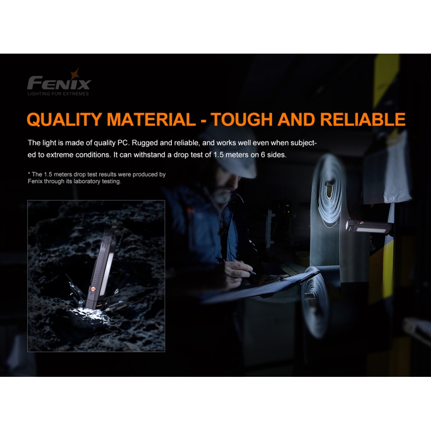 Fenix WT16R - LED Baterijska svetilka 2xLED/USB IP66 300 lm 30 ur