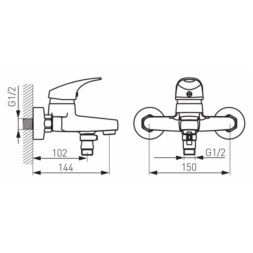 FERRO - Kadna baterija ONE, sijajni krom