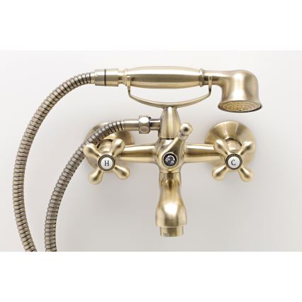 FERRO - Komplet za kad z mešalno baterijo ANTICA bronz