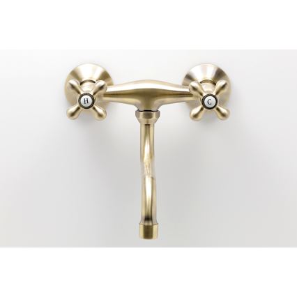 FERRO - Pipa za pomivalno korito/umivalnik ANTICA bronasta