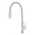 FERRO - Pipa za umivalnik z gibljivo roko sijajni krom/siva