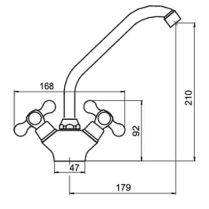 FERRO - Pomivalna baterija ANTICA, bronza
