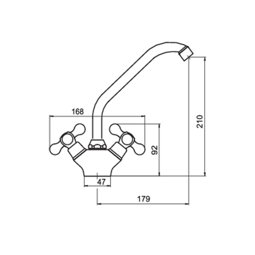 FERRO - Pomivalna baterija ANTICA, bronza