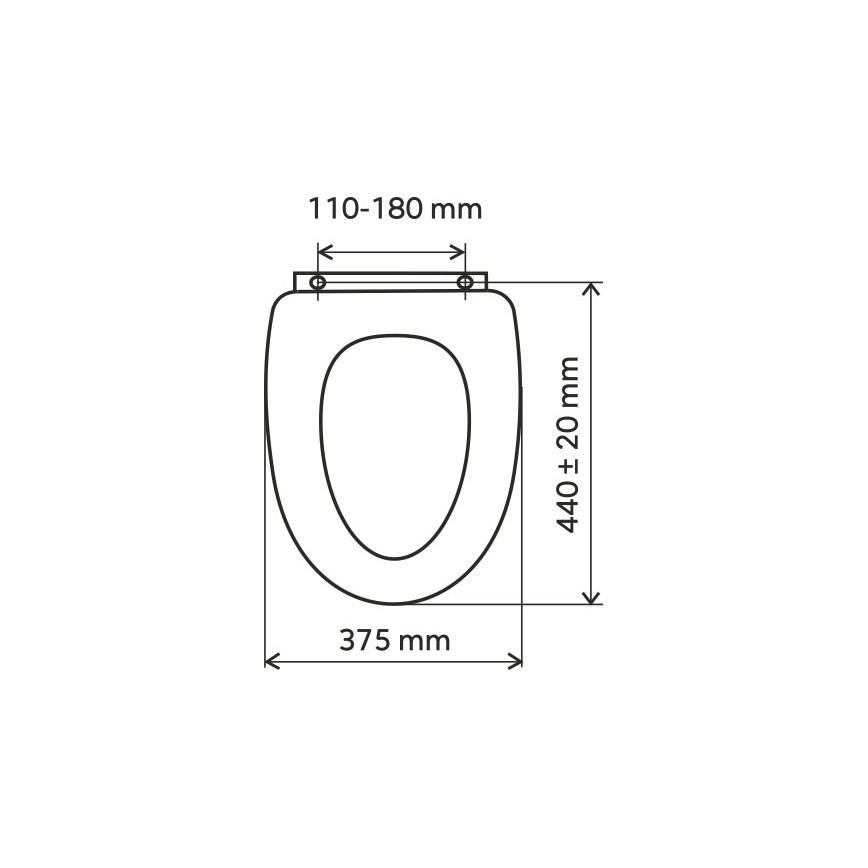 FERRO - WC deska MDF/dekor breze