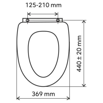 FERRO - WC sedež SoftClose duroplast/bela