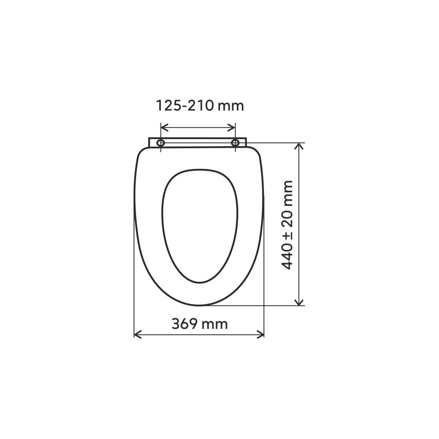 FERRO - WC sedež SoftClose duroplast/bela